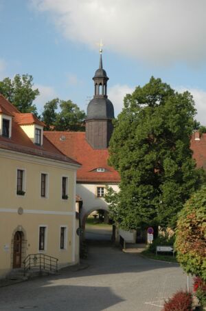 Blick auf den Schlossturm (Foto: Kerstin Malzcyk)