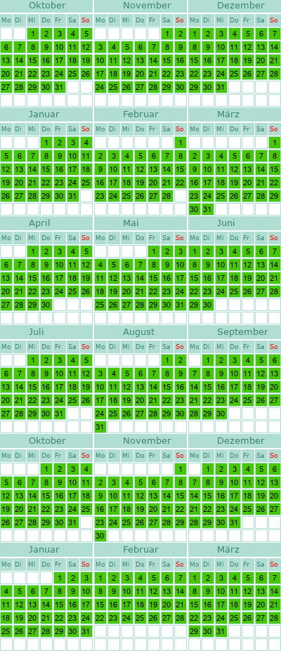 mein Belegungskalender